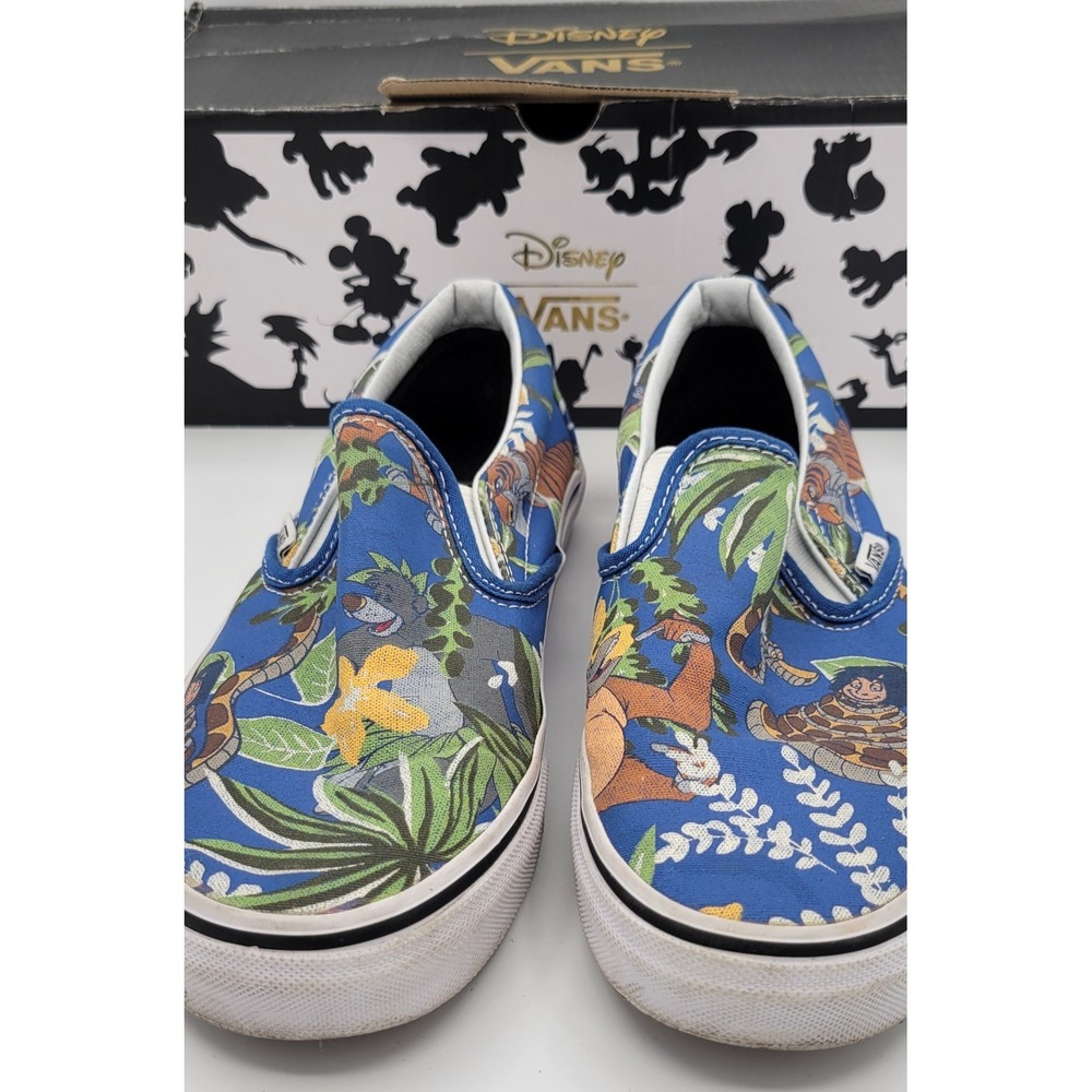 RARE Vans Disney The Jungle Book Classic Slip-On sneakers Sz Men 5.5 Women 7